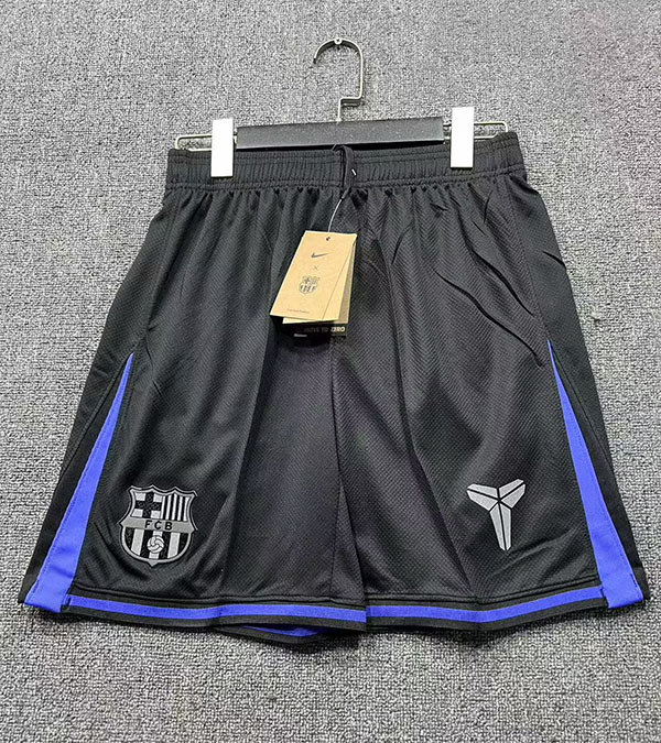 25-26 Season Barcelona Away Black Color Football Shorts