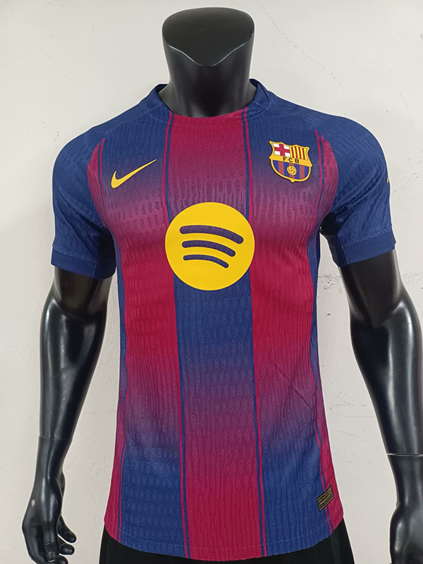 25-26 Season Barcelona Home Red-Blue Color Football Jersey(Player Version)