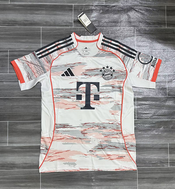 25-26 Season Bayern Munich Away White Color Football Jersey