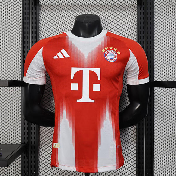 25-26 Season Bayern Munich Home Red Color Football Jersey(Player Version)