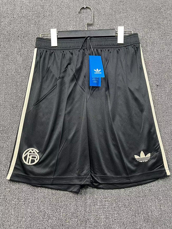 25-26 Season Bayern Munich Third Black Color Football Shorts