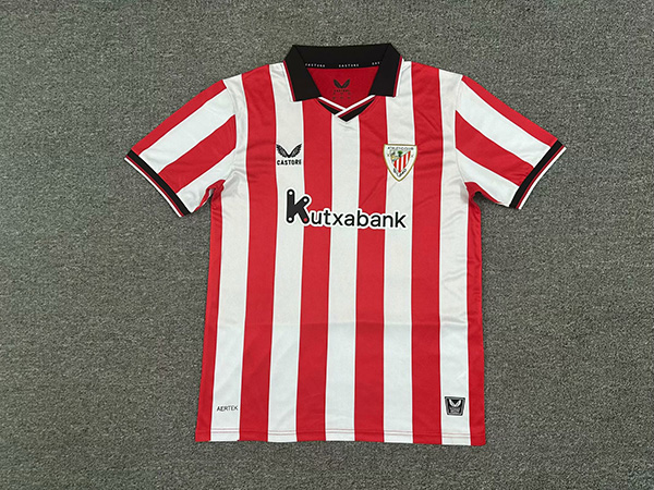 25-26 Season Bilbao Home Red-White Color Football Jersey