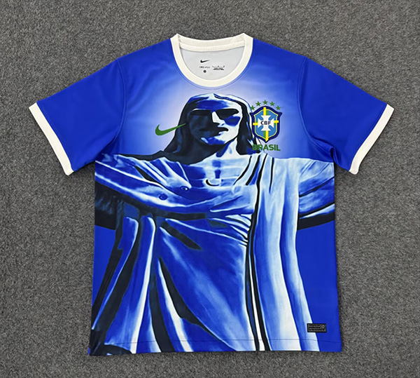 25-26 Season Brazil A101 Blue Color Special Version Football Training Shirt