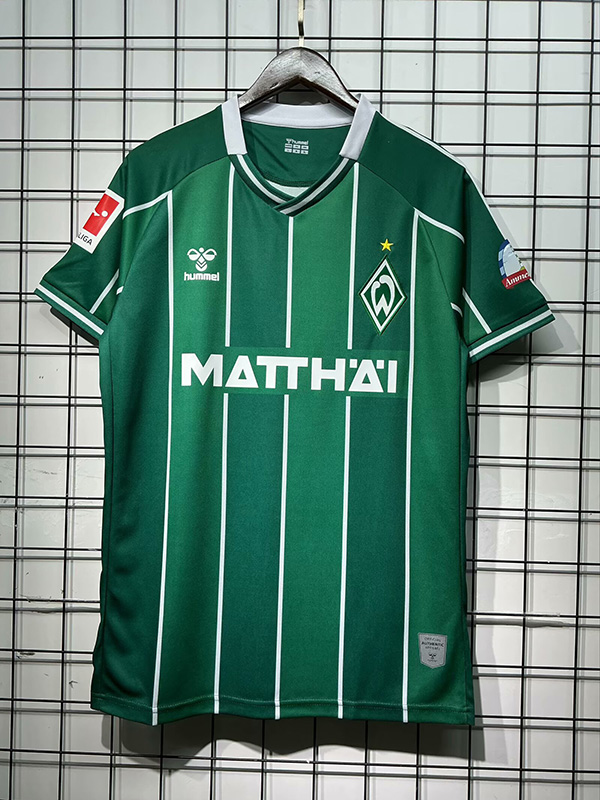 25-26 Season Werder Bremen Home Green Color Football Jersey