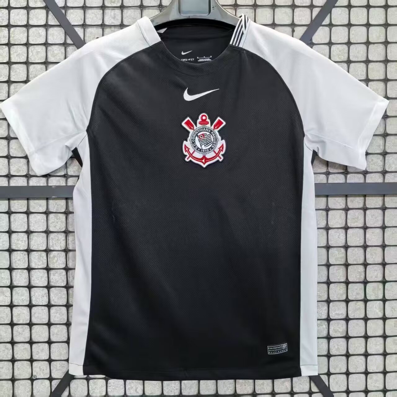 25-26 Season Corinthians Away Black Color Football Jersey