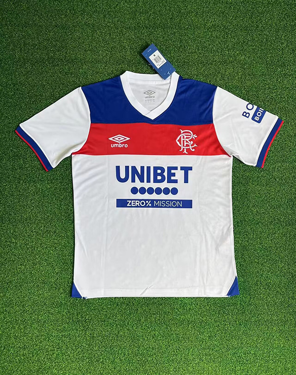 25-26 Season Glasgow Rangers Away White Color Football Jersey