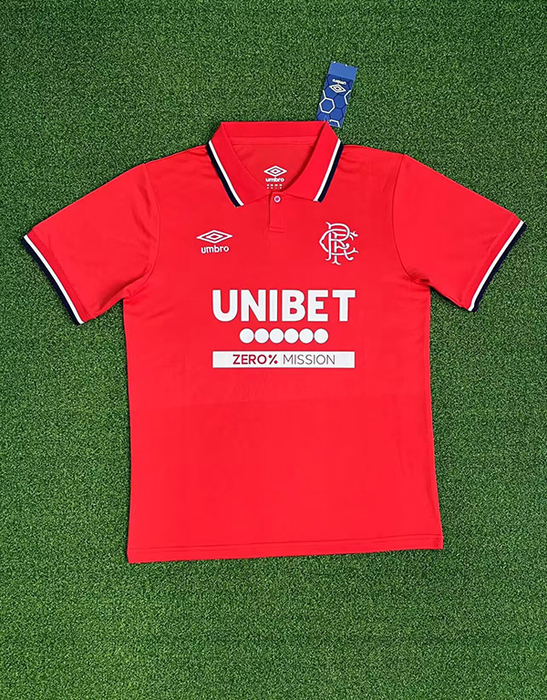 25-26 Season Glasgow Rangers Third Red Color Football Jersey