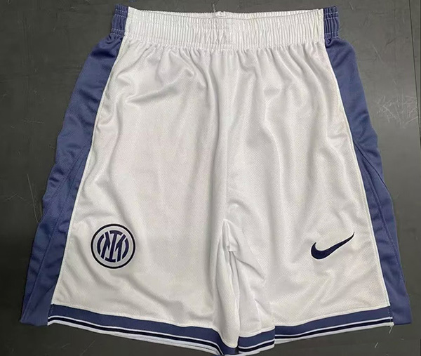 25-26 Season Inter Milan Away White Color Football Shorts
