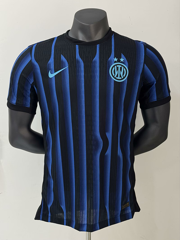 25-26 Season Inter Milan Home Blue-Black Color Football Jersey(Player Version)