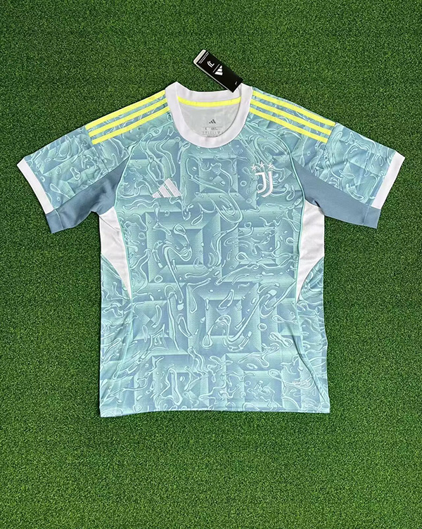 25-26 Season Juventus Away Light-Blue Color Football Jersey