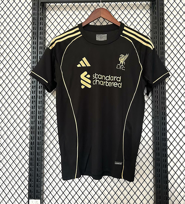 25-26 Season Liverpool Away Black Color Football Jersey