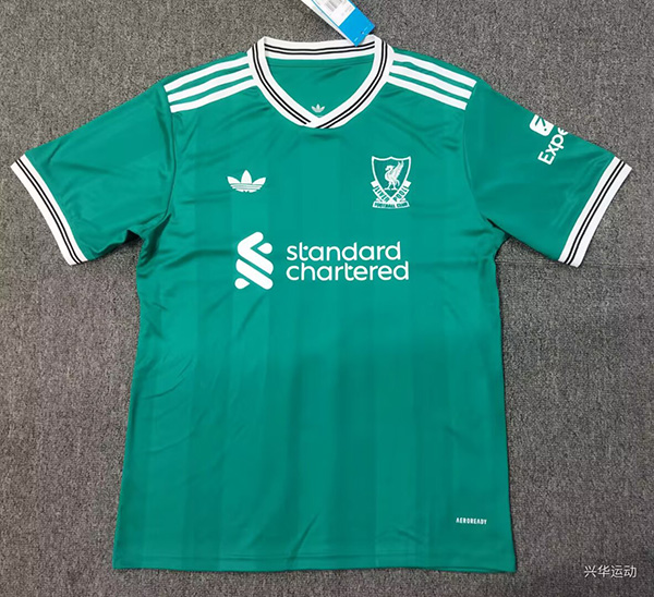 25-26 Season Liverpool Third Green Color Football Jersey