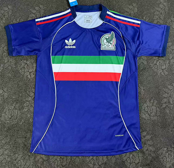 25-26 Season Mexico Away Blue Color Football Jersey