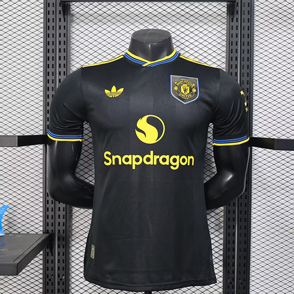 25-26 Season Manchester United Third Black Color Football Jersey(Player Version)