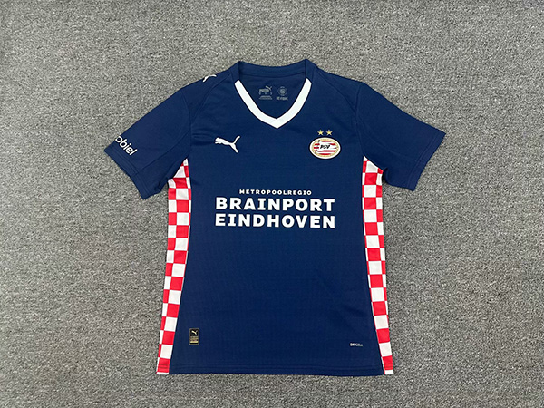 25-26 Season PSV Eindhoven Away Dark-Blue Color Football Jersey