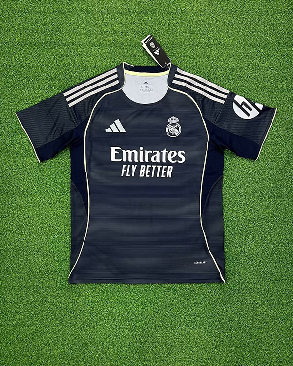 25-26 Season Real Madrid Away Black Color Football Shirt