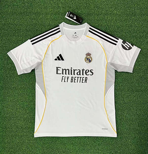 25-26 Season Real Madrid Home White Color Football Shirt