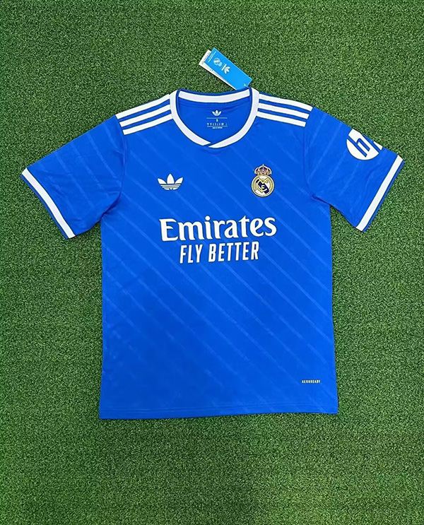 25-26 Season Real Madrid Third Blue Color Football Jersey
