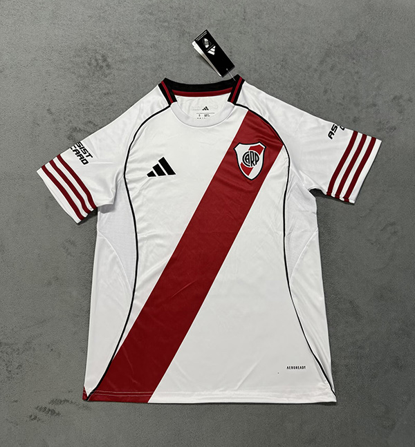 25-26 Season River Plate Home Red-White Color Football Jersey
