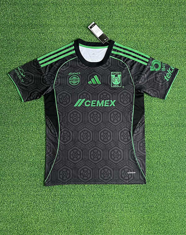 25-26 Season Tigres Third Black Color Soccer Jersey