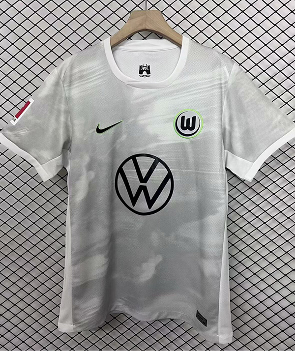 25-26 Season Wolfsburg Away Grey Color Football Jersey