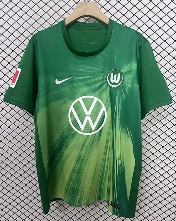 25-26 Season Wolfsburg Home Green Color Football Jersey