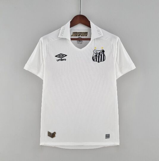 22-23 Season Santos Home White Color Football Jersey