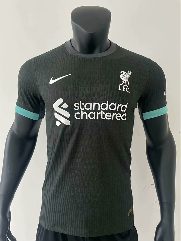 24-25 Season Liverpool Away Black Color Football Jersey(Player Version)