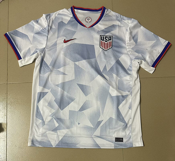 25-26 Season USA Home White Color Soccer Jersey